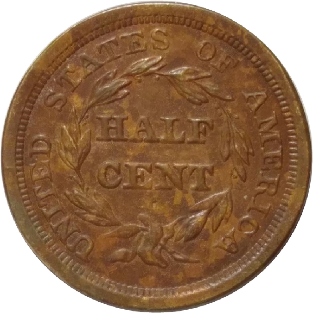 1857-Braided-Hair-Half-Cent